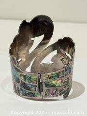 MaxSold Auction: Vintage Taxco Sterling + Abalone Cuff Bracelet  - Toronto (Ontario, Canada) PARTNER MANAGED Estate Sale Online Auction - Dundas Street West (STORAGE)