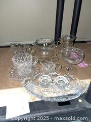 MaxSold Auction: Assorted Glassware &#38; Crystal Lot, Mixed Cut/Pressed Pieces - Warwick (Rhode Island, USA) SELLER MANAGED Reseller Online Auction - Warwick Avenue