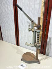 MaxSold Auction: Black &#38; Decker Vintage Cast Iron Drill Press Stand - Warwick (Rhode Island, USA) SELLER MANAGED Reseller Online Auction - Warwick Avenue
