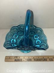 MaxSold Auction: Lot of 2 Vintage Decorative Glass Baskets &#38; Small Mosaic Trinket Bowl - Warwick (Rhode Island, USA) SELLER MANAGED Reseller Online Auction - Warwick Avenue