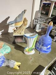 MaxSold Auction: Lot of Porcelain/Glazed Ceramic Figurines with Currier &#38; Ives Bell - Warwick (Rhode Island, USA) SELLER MANAGED Reseller Online Auction - Warwick Avenue