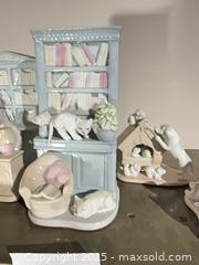 MaxSold Auction: Set of 4 Small Glazed Porcelain Decorative Figurines - Warwick (Rhode Island, USA) SELLER MANAGED Reseller Online Auction - Warwick Avenue