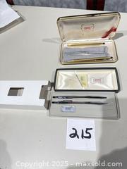 MaxSold Auction: Vintage gold filled Cross Ballpoint Pen &#38; Mechanical Pencil Set and Chrome set - Warwick (Rhode Island, USA) SELLER MANAGED Reseller Online Auction - Warwick Avenue
