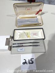 MaxSold Auction: Vintage gold filled Cross Ballpoint Pen &#38; Mechanical Pencil Set and Chrome set - Warwick (Rhode Island, USA) SELLER MANAGED Reseller Online Auction - Warwick Avenue