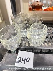 MaxSold Auction: Vintage Hazel Atlas Clear Teardrop Snack Cup. - Warwick (Rhode Island, USA) SELLER MANAGED Reseller Online Auction - Warwick Avenue