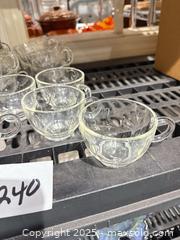 MaxSold Auction: Vintage Hazel Atlas Clear Teardrop Snack Cup. - Warwick (Rhode Island, USA) SELLER MANAGED Reseller Online Auction - Warwick Avenue