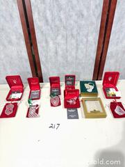 MaxSold Auction: Waterford Crystal 12 Days of Christmas Ornaments, 7 pcs  - Warwick (Rhode Island, USA) SELLER MANAGED Reseller Online Auction - Warwick Avenue
