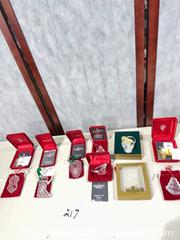 MaxSold Auction: Waterford Crystal 12 Days of Christmas Ornaments, 7 pcs  - Warwick (Rhode Island, USA) SELLER MANAGED Reseller Online Auction - Warwick Avenue