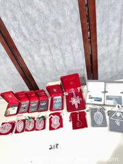 MaxSold Auction: Waterford Crystal Christmas Ornaments — Set of 8 and 1 Hook - Warwick (Rhode Island, USA) SELLER MANAGED Reseller Online Auction - Warwick Avenue