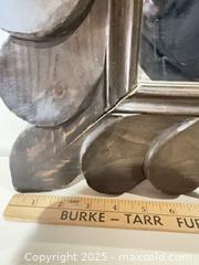 MaxSold Auction: Wood Framed Wall Mirror with Carved Scallop/Leaf Motif - Warwick (Rhode Island, USA) SELLER MANAGED Reseller Online Auction - Warwick Avenue