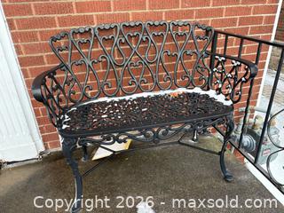MaxSold Auction: Cast Aluminum Bench  - Hamilton (Ontario, Canada) PARTNER MANAGED Estate Sale Online Auction - Parkview Drive