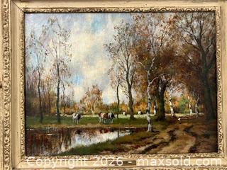 MaxSold Auction: Willem Hendriks, Oil on canvas 11x15" - Hamilton (Ontario, Canada) PARTNER MANAGED Estate Sale Online Auction - Parkview Drive
