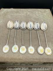 MaxSold Auction: Antique Chinese Silver &#38; Mother of Pearl Spoon Set  - Victoria (British Columbia, Canada) PARTNER MANAGED Estate Sale Online Auction PART 2 - Bay Street