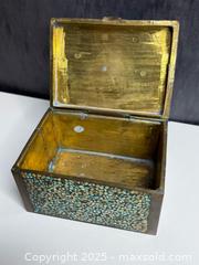 MaxSold Auction: Antique Inlaid Turquoise Stone Jewelry Box  - Victoria (British Columbia, Canada) PARTNER MANAGED Estate Sale Online Auction PART 2 - Bay Street
