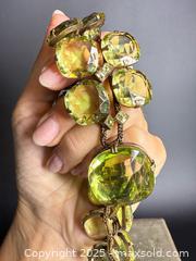 MaxSold Auction: Early Antique Chunky Faceted Coloured Green Glass Necklace  - Victoria (British Columbia, Canada) PARTNER MANAGED Estate Sale Online Auction PART 2 - Bay Street