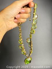 MaxSold Auction: Early Antique Chunky Faceted Coloured Green Glass Necklace  - Victoria (British Columbia, Canada) PARTNER MANAGED Estate Sale Online Auction PART 2 - Bay Street