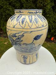 MaxSold Auction: Early Asian Porcelain Blue &#38; White Jar  - Victoria (British Columbia, Canada) PARTNER MANAGED Estate Sale Online Auction PART 2 - Bay Street