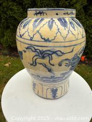 MaxSold Auction: Early Asian Porcelain Blue &#38; White Jar  - Victoria (British Columbia, Canada) PARTNER MANAGED Estate Sale Online Auction PART 2 - Bay Street
