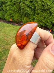 MaxSold Auction: INCREDIBLE! Antique Sterling Silver &#38; Amber Ring &#38; Necklace Set  - Victoria (British Columbia, Canada) PARTNER MANAGED Estate Sale Online Auction PART 2 - Bay Street