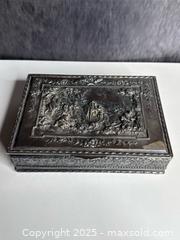MaxSold Auction: Large Antique French Silver Jewelry Box   - Victoria (British Columbia, Canada) PARTNER MANAGED Estate Sale Online Auction PART 2 - Bay Street