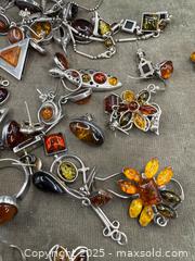 MaxSold Auction: Massive Collection of Vintage MCM Sterling Silver &#38; Amber Jewelry - Victoria (British Columbia, Canada) PARTNER MANAGED Estate Sale Online Auction PART 2 - Bay Street