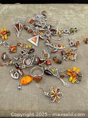 MaxSold Auction: Massive Collection of Vintage MCM Sterling Silver &#38; Amber Jewelry - Victoria (British Columbia, Canada) PARTNER MANAGED Estate Sale Online Auction PART 2 - Bay Street