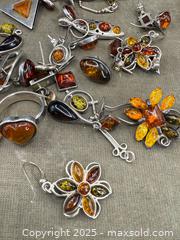 MaxSold Auction: Massive Collection of Vintage MCM Sterling Silver &#38; Amber Jewelry - Victoria (British Columbia, Canada) PARTNER MANAGED Estate Sale Online Auction PART 2 - Bay Street