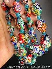 MaxSold Auction: MURANO; Antique Millefleur Glass Beaded Necklace  - Victoria (British Columbia, Canada) PARTNER MANAGED Estate Sale Online Auction PART 2 - Bay Street