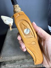 MaxSold Auction: Pair Of Northwest Coast Indigenous Cedar &#38; Copper Inlaid Eagle Carving Tools - Victoria (British Columbia, Canada) PARTNER MANAGED Estate Sale Online Auction PART 2 - Bay Street