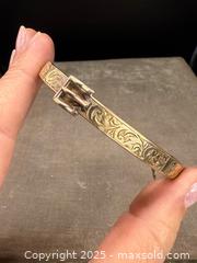 MaxSold Auction: Victorian Gold-Tone Buckle Bracelet  - Victoria (British Columbia, Canada) PARTNER MANAGED Estate Sale Online Auction PART 2 - Bay Street