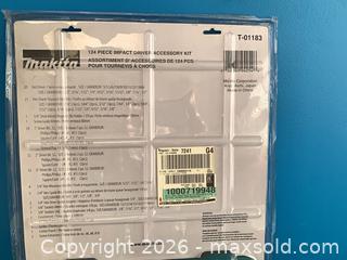 MaxSold Auction: NEW Marita 124 piece impact driver kit  - Burlington (Ontario, Canada) SELLER MANAGED Charity/Fundraising Online Auction - Fraser Drive
