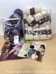 MaxSold Auction: Wool and knitting patterns  - Burlington (Ontario, Canada) SELLER MANAGED Charity/Fundraising Online Auction - Fraser Drive