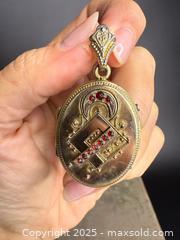 MaxSold Auction: Antique Victorian Gold-Tone Locket/Pendant  - Victoria (British Columbia, Canada) PARTNER MANAGED Estate Sale Online Auction PART 1 - Bay Street