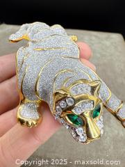 MaxSold Auction: CIRO: Large Gold-Tone Rhinestone Panther Brooch - Victoria (British Columbia, Canada) PARTNER MANAGED Estate Sale Online Auction PART 1 - Bay Street