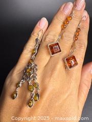 MaxSold Auction: Collection of MCM Sterling Silver &#38; Amber Jewelry - Victoria (British Columbia, Canada) PARTNER MANAGED Estate Sale Online Auction PART 1 - Bay Street