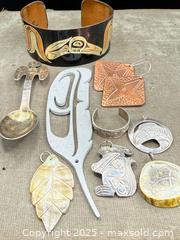 MaxSold Auction: Collection of Northwest Coast Sterling Silver &#38; Copper Jewelry Articles - Victoria (British Columbia, Canada) PARTNER MANAGED Estate Sale Online Auction PART 1 - Bay Street