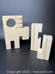 MaxSold Auction: FRATELLI MANELLI: Group Of Designer Travertine Sculptures  - Victoria (British Columbia, Canada) PARTNER MANAGED Estate Sale Online Auction PART 1 - Bay Street