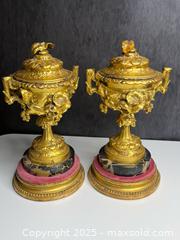 MaxSold Auction: INCREDIBLE! Pair of Large French Gilt Bronze Ormolu Mounted Potpourri Jars - 19th Century - Victoria (British Columbia, Canada) PARTNER MANAGED Estate Sale Online Auction PART 1 - Bay Street