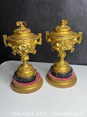MaxSold Auction: INCREDIBLE! Pair of Large French Gilt Bronze Ormolu Mounted Potpourri Jars - 19th Century - Victoria (British Columbia, Canada) PARTNER MANAGED Estate Sale Online Auction PART 1 - Bay Street