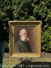 MaxSold Auction: Large Early Antique Original Portrait Painting of A Gentleman - Signed - Victoria (British Columbia, Canada) PARTNER MANAGED Estate Sale Online Auction PART 1 - Bay Street