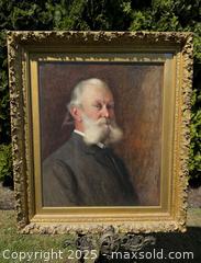 MaxSold Auction: Large Early Antique Original Portrait Painting of A Gentleman - Signed - Victoria (British Columbia, Canada) PARTNER MANAGED Estate Sale Online Auction PART 1 - Bay Street
