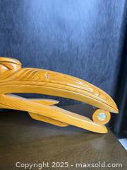 MaxSold Auction: Large Northwest Coast Indigenous Carved Cedar Raven Moon Plaque - Signed - Victoria (British Columbia, Canada) PARTNER MANAGED Estate Sale Online Auction PART 1 - Bay Street