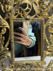 MaxSold Auction: Large Victorian Solid Brass Cherub Putti Display Mirror  - Victoria (British Columbia, Canada) PARTNER MANAGED Estate Sale Online Auction PART 1 - Bay Street