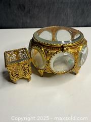 MaxSold Auction: Pair of Antique Bevelled Glass Jewelry Caskets - Victoria (British Columbia, Canada) PARTNER MANAGED Estate Sale Online Auction PART 1 - Bay Street