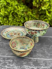 MaxSold Auction: RARE! Collection Of Antique Japanese Plique-A-Jour Presentation Pieces - Victoria (British Columbia, Canada) PARTNER MANAGED Estate Sale Online Auction PART 1 - Bay Street