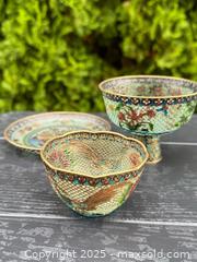 MaxSold Auction: RARE! Collection Of Antique Japanese Plique-A-Jour Presentation Pieces - Victoria (British Columbia, Canada) PARTNER MANAGED Estate Sale Online Auction PART 1 - Bay Street