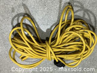 MaxSold Auction: 15 Meters Long Heavy-Duty Yellow Extension Cord - New Westminster (British Columbia, Canada) SELLER MANAGED Reseller Online Auction - Columbia Street
