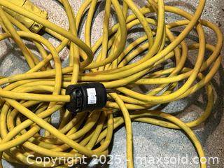 MaxSold Auction: 15 Meters Long Heavy-Duty Yellow Extension Cord - New Westminster (British Columbia, Canada) SELLER MANAGED Reseller Online Auction - Columbia Street