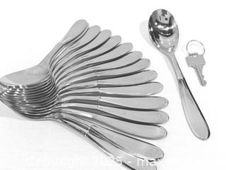 MaxSold Auction: 16 pieces Stainless Steel Spoons - New Westminster (British Columbia, Canada) SELLER MANAGED Reseller Online Auction - Columbia Street