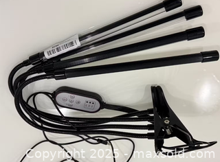 MaxSold Auction: Adjustable 4-Head LED Grow Light with Clamp and Controller - New Westminster (British Columbia, Canada) SELLER MANAGED Reseller Online Auction - Columbia Street